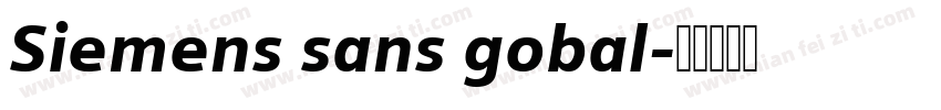 Siemens sans gobal字体转换
